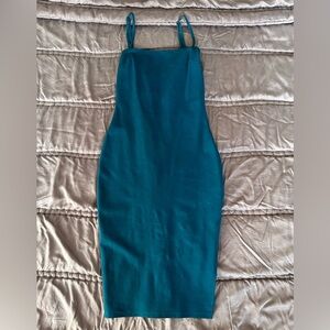 Lulu's Teal Bodycon Midi Dress